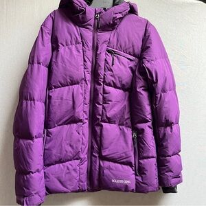 Boulder Gear Down Filled Puffy Hooded Jacket XS